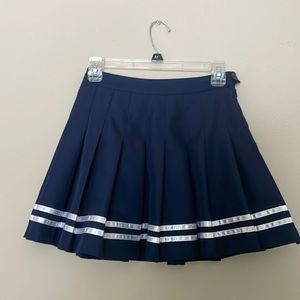 Forever 21 Navy Blue Pleated Skirt